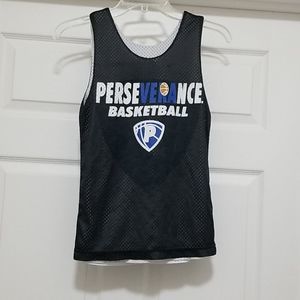 Perseverance Basketball black white jersey